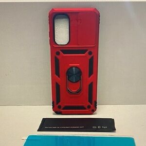 Red and Black Phone Case with Stand
